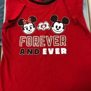 Mickey Mouse Mini Mouse Disney’s shirt sleeve shirt size Kids large 10-12